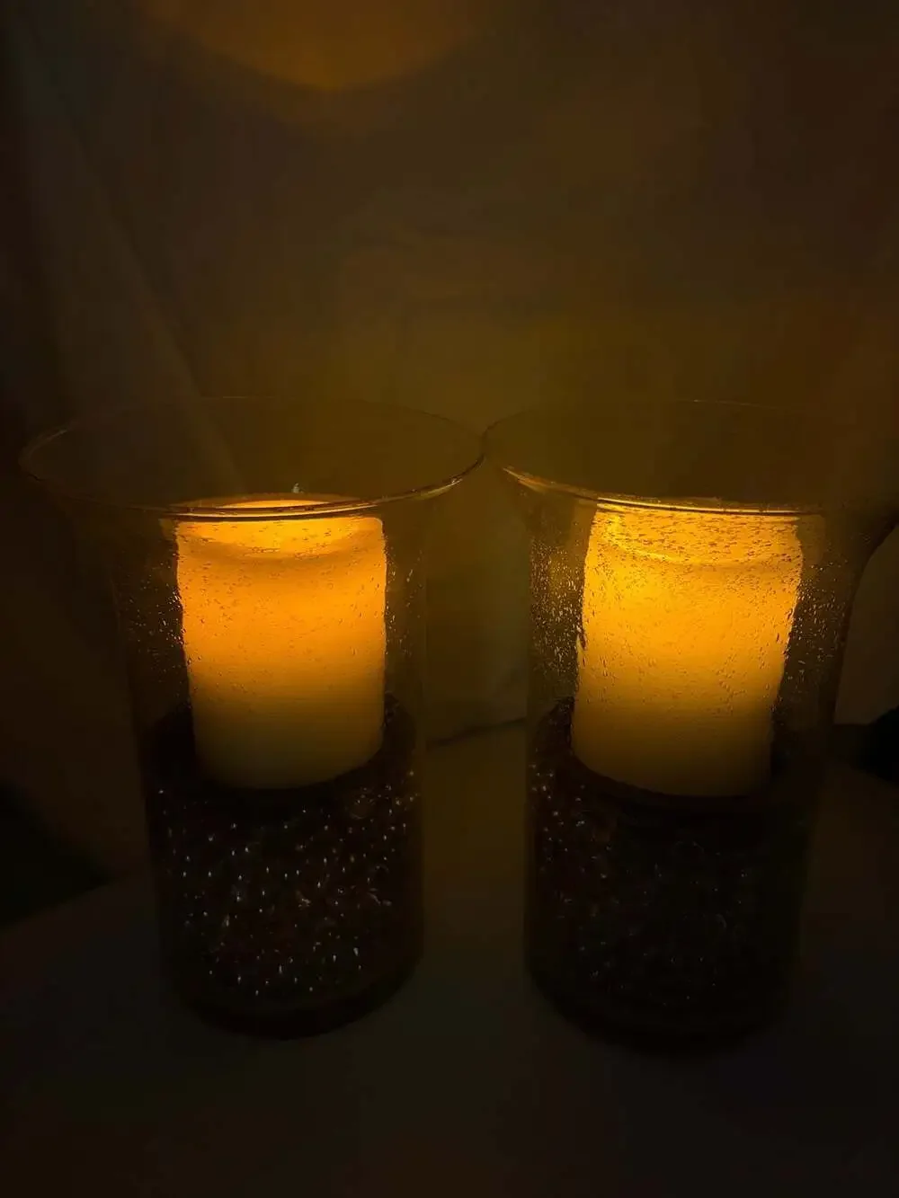 Floating Candle Centerpiece With Pearls